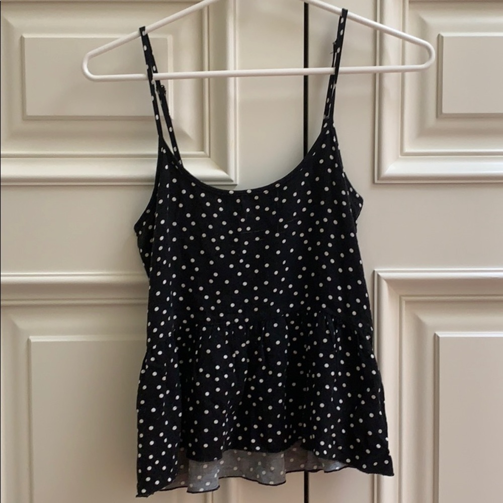Aritzia polka dot tank top